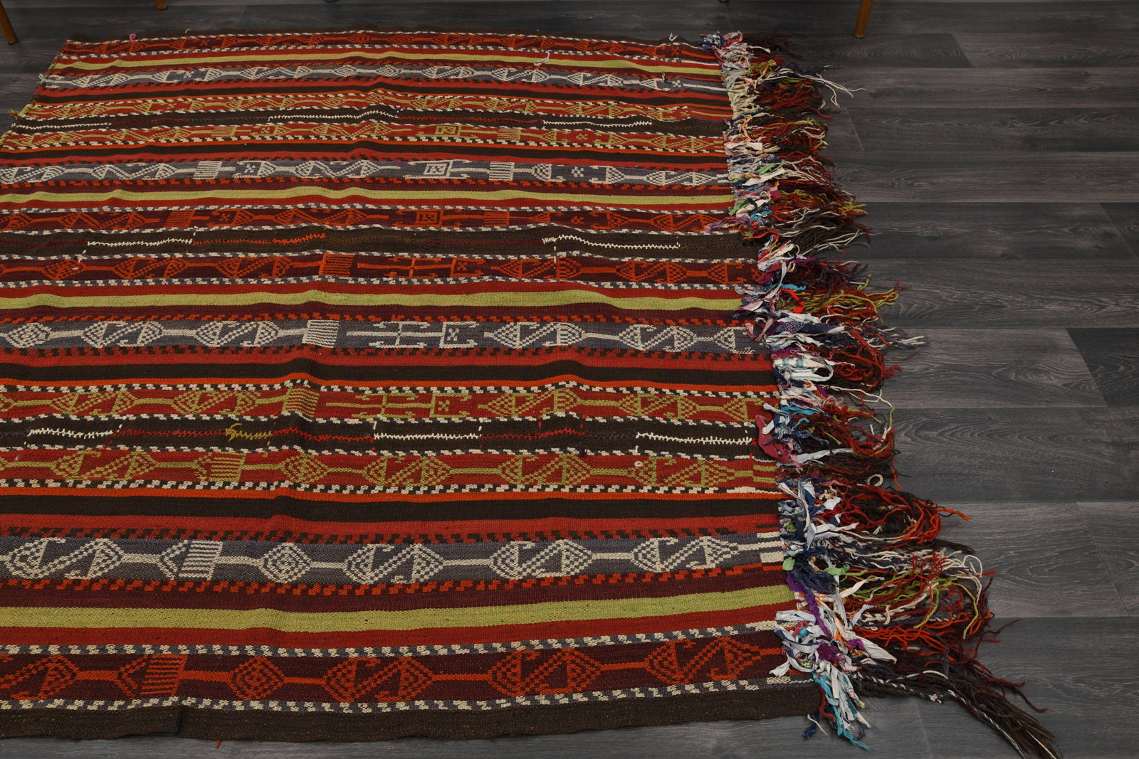 6.1x6.4 ft, TURKISH Rug, Kilim Rug - 15