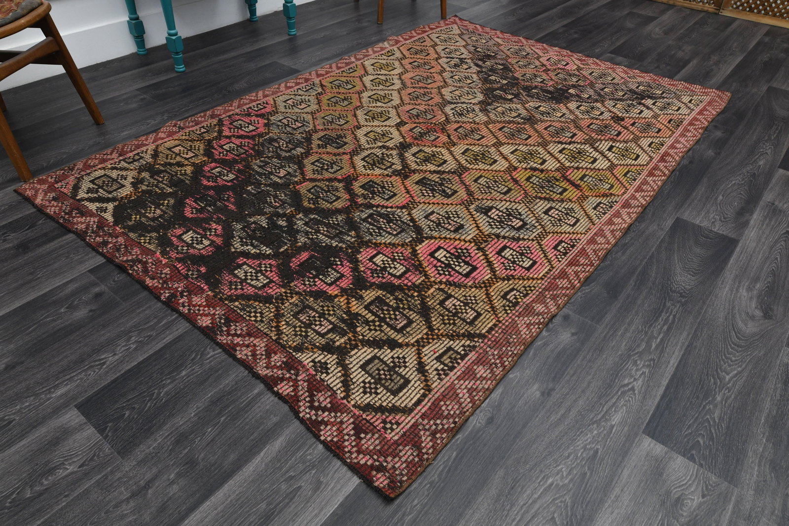 5.5x8.5 ft, VINTAGE Rug, TURKISH - 10