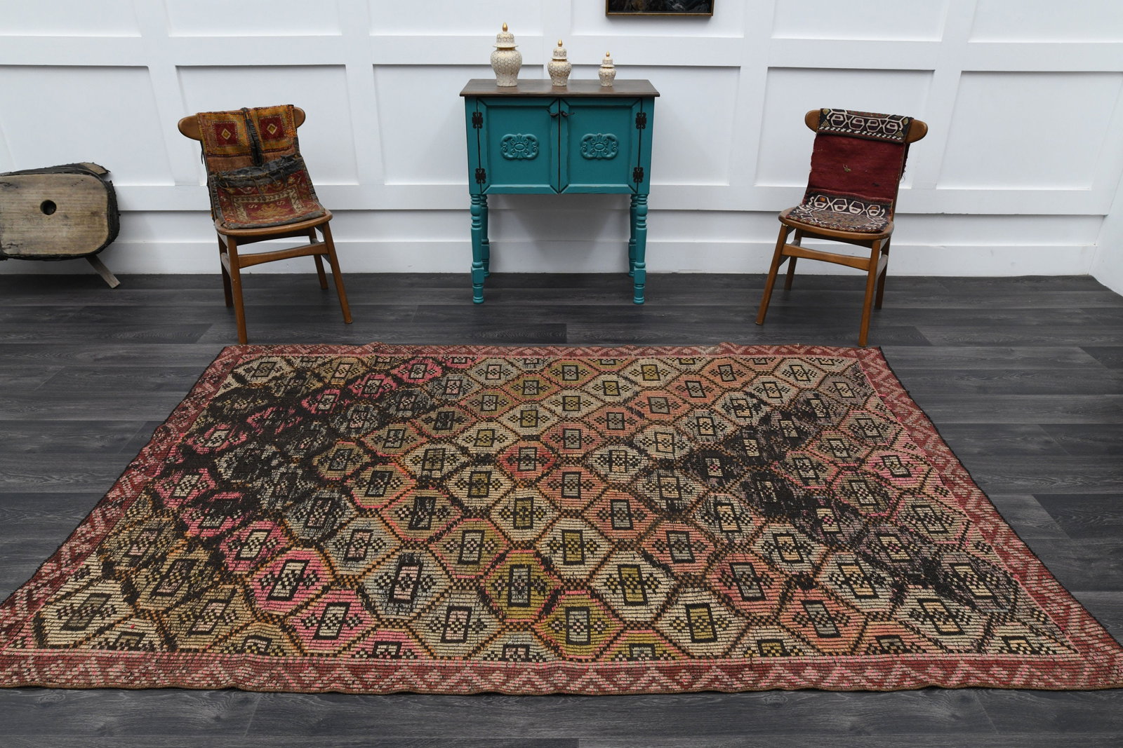 5.5x8.5 ft, VINTAGE Rug, TURKISH - 11