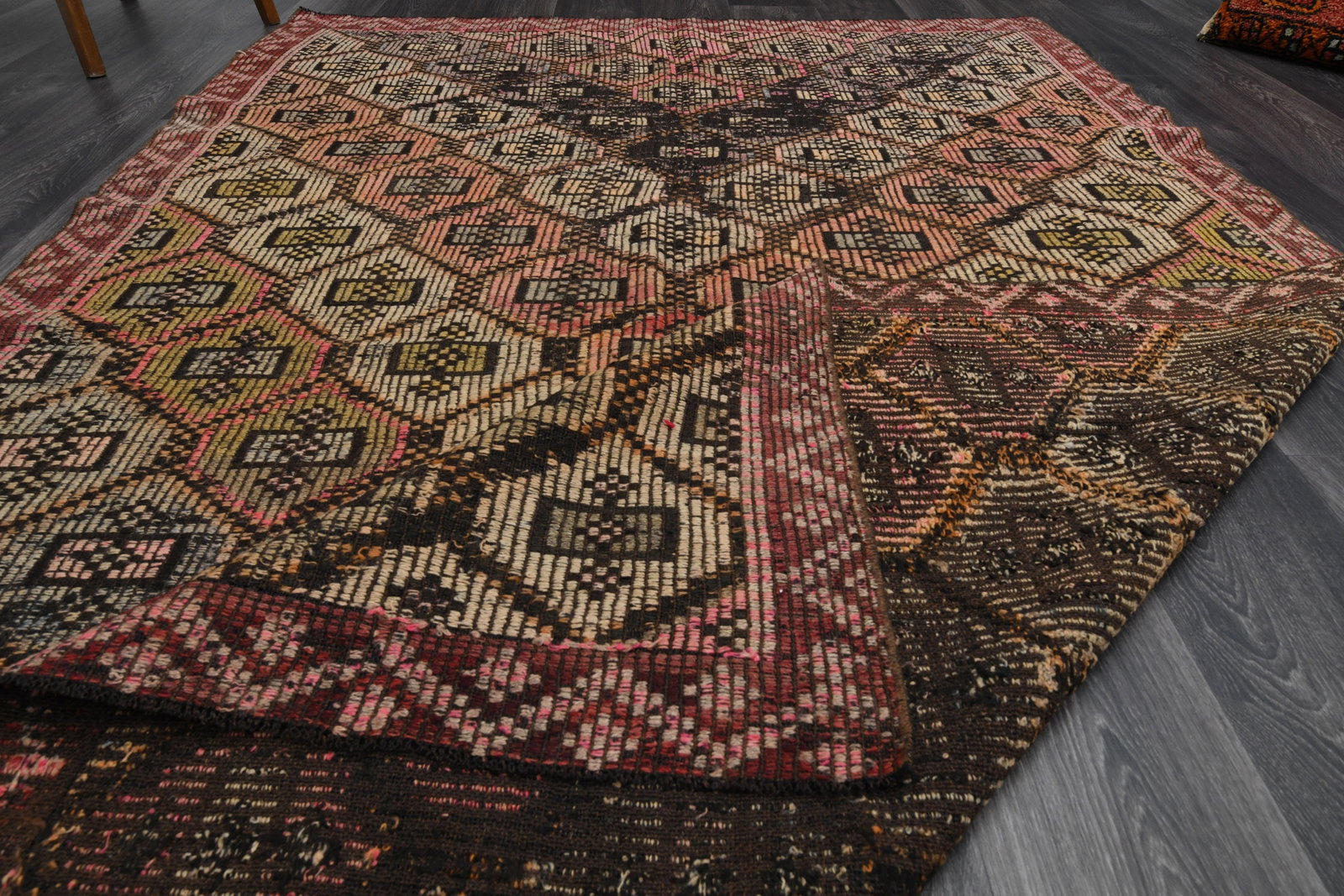 5.5x8.5 ft, VINTAGE Rug, TURKISH - 17