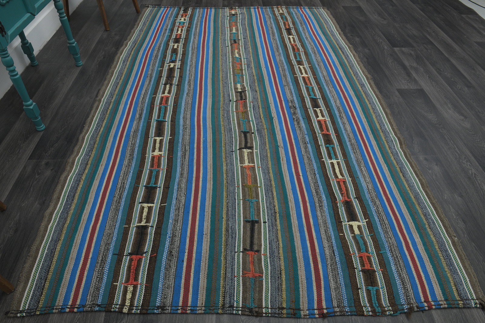 6x9 ft, TURKISH KILIM Rug - 3