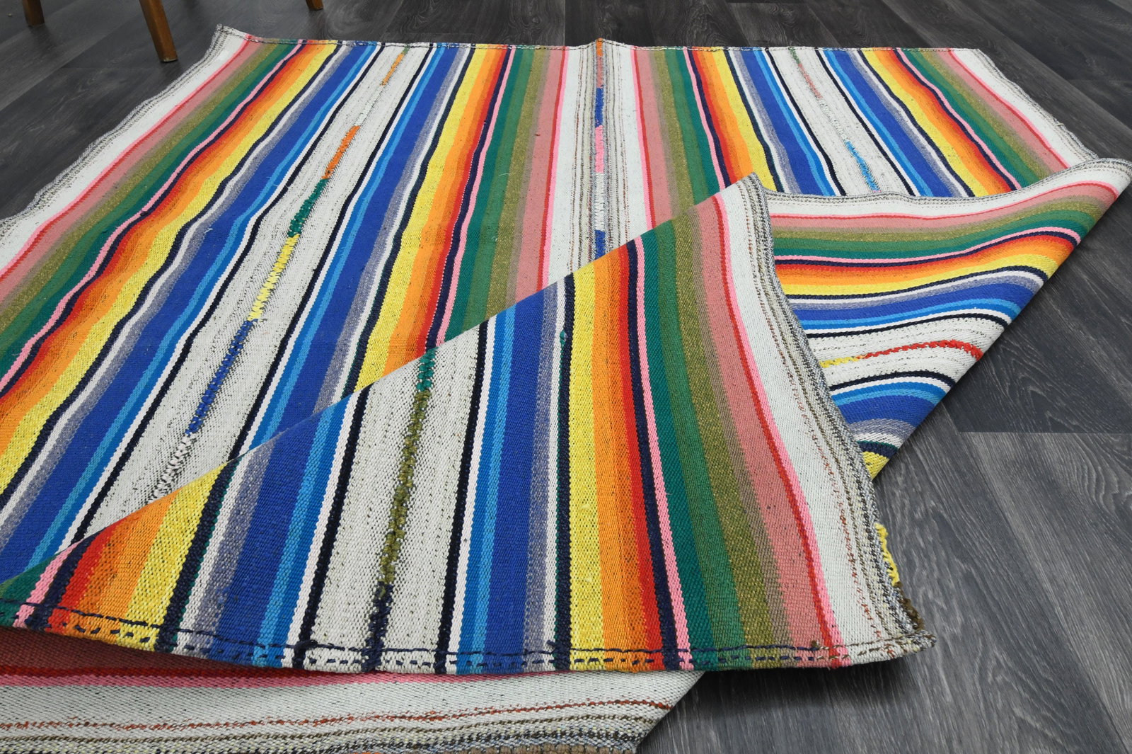5.3x6.7 ft, TURKISH KILIM Rug - 18