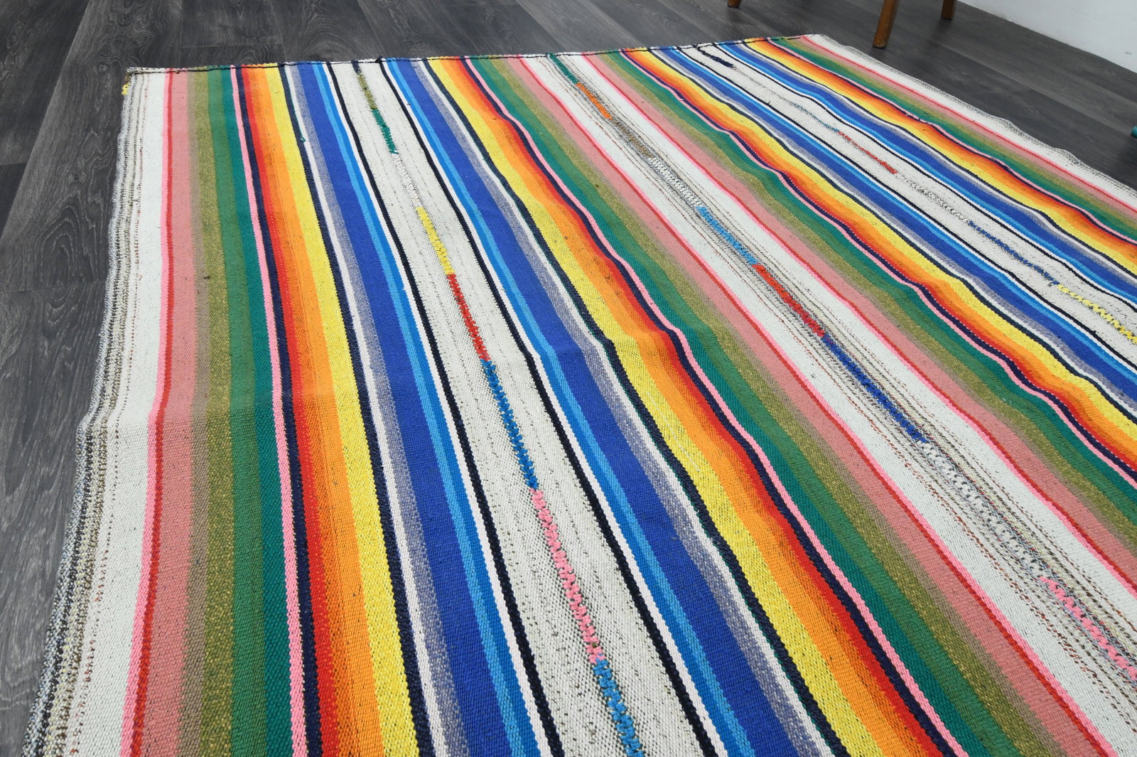 5.3x6.7 ft, TURKISH KILIM Rug - 4