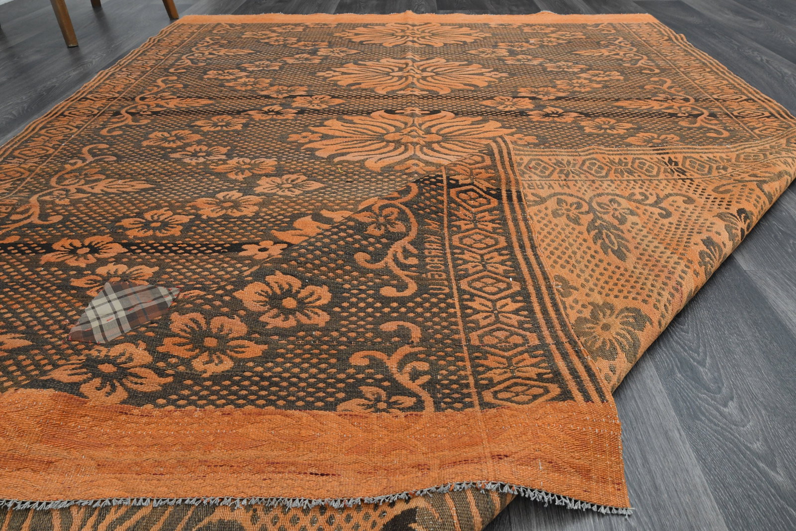 5.8x8.7 ft, TURKISH HANDLOOM Kilim Rug - 17