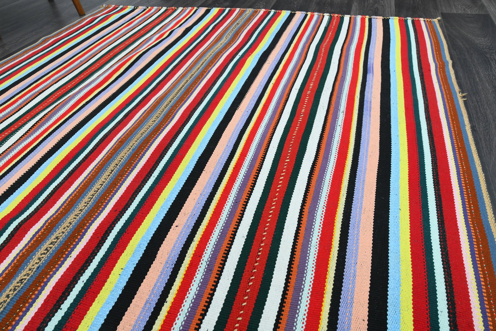 5.7x9.4 ft, TURKISH KILIM Rug - 5