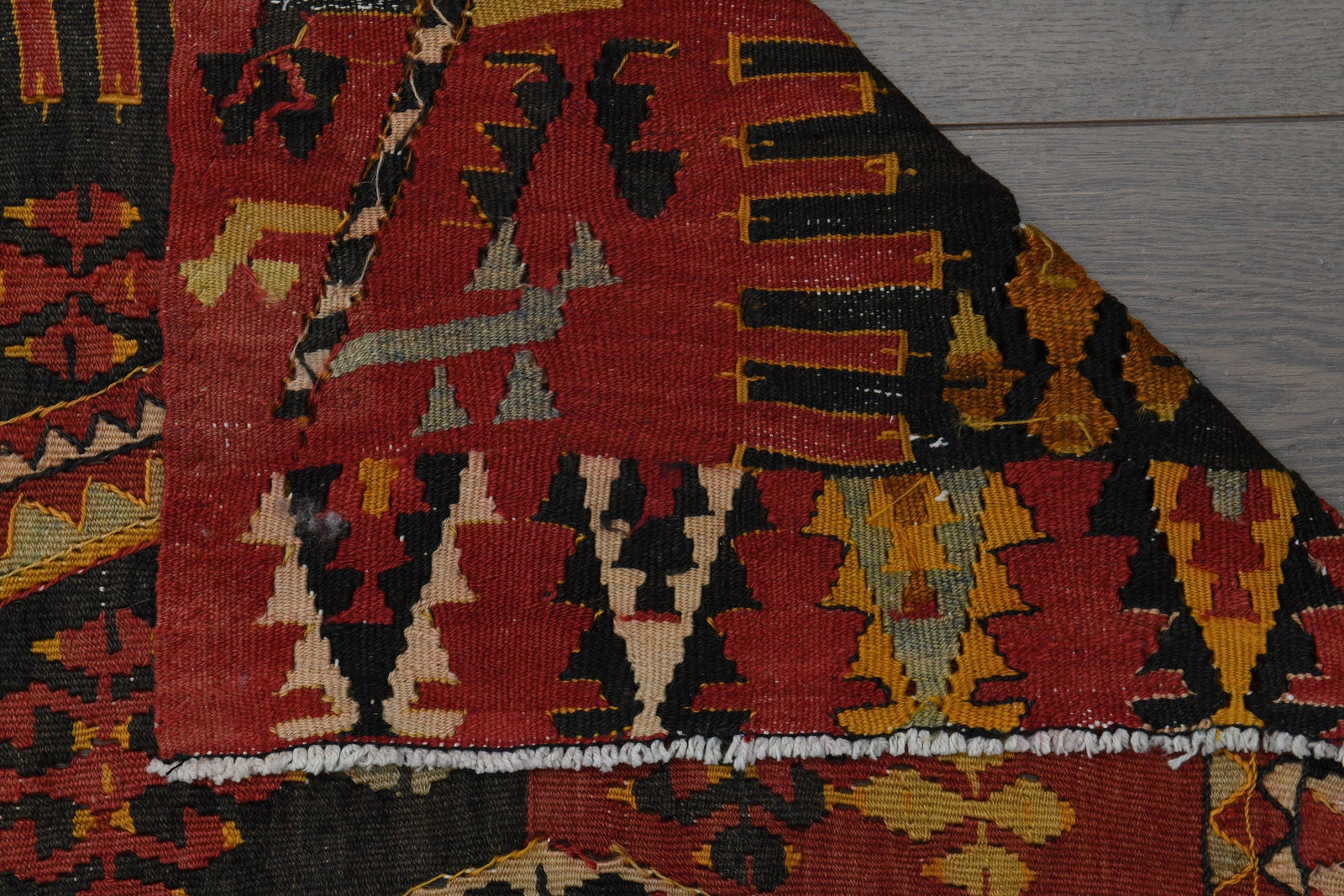 6'8x12'3 ft, OVERSIZED KILIM RUG - 4