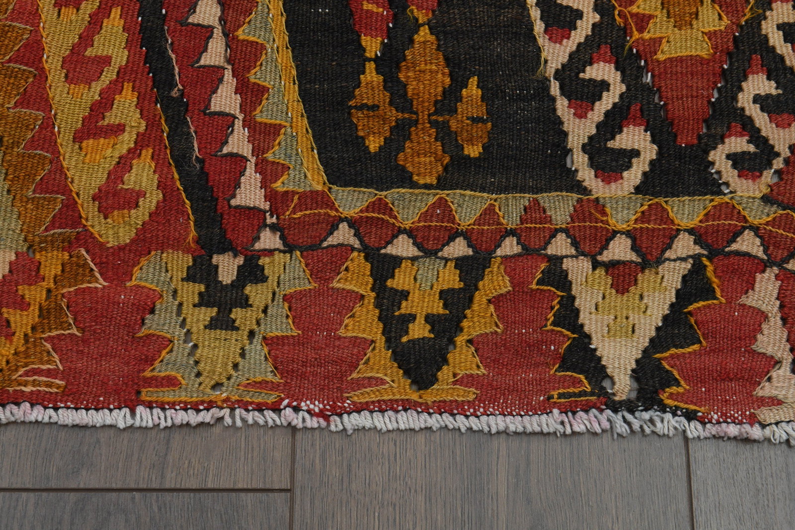 6'8x12'3 ft, OVERSIZED KILIM RUG - 8