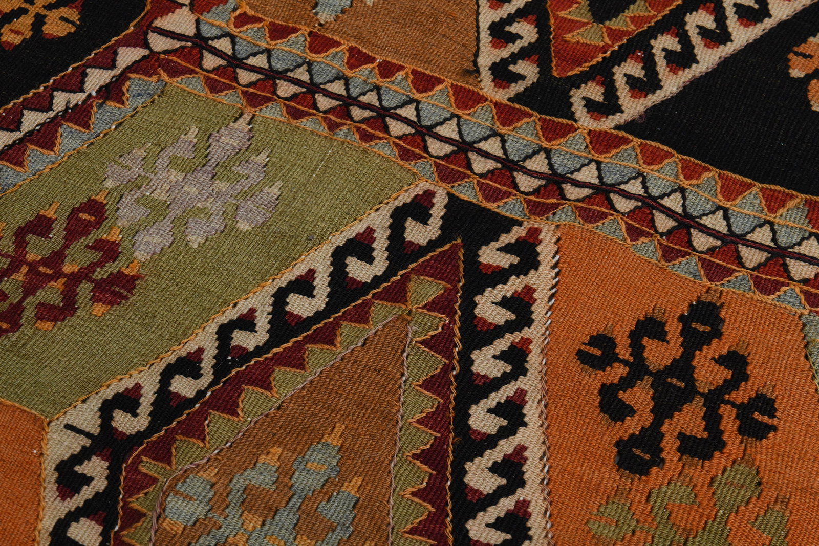 6'8x12'3 ft, OVERSIZED KILIM RUG - 9