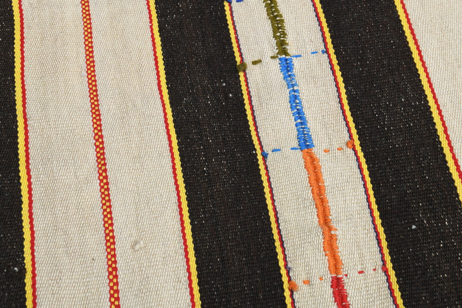 4'5x6'8 ft, BEIGE BROWN KILIM - 5