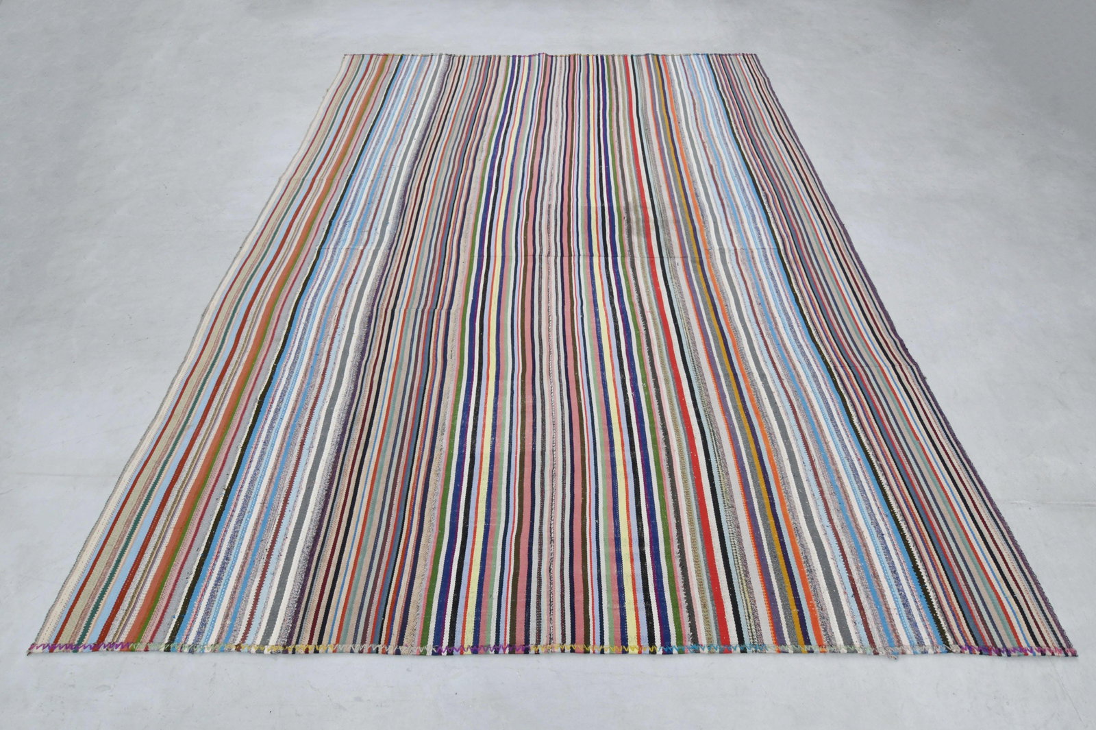10.1x13.5 ft, ANTIQUE COLORFUL KILIM - 12