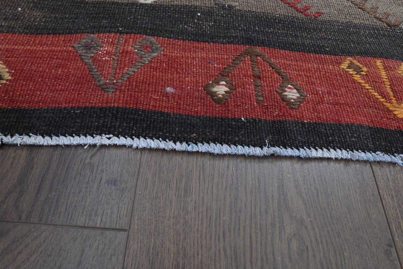 4'7x13'1 ft, COLORFUL KILIM RUNNER - 4