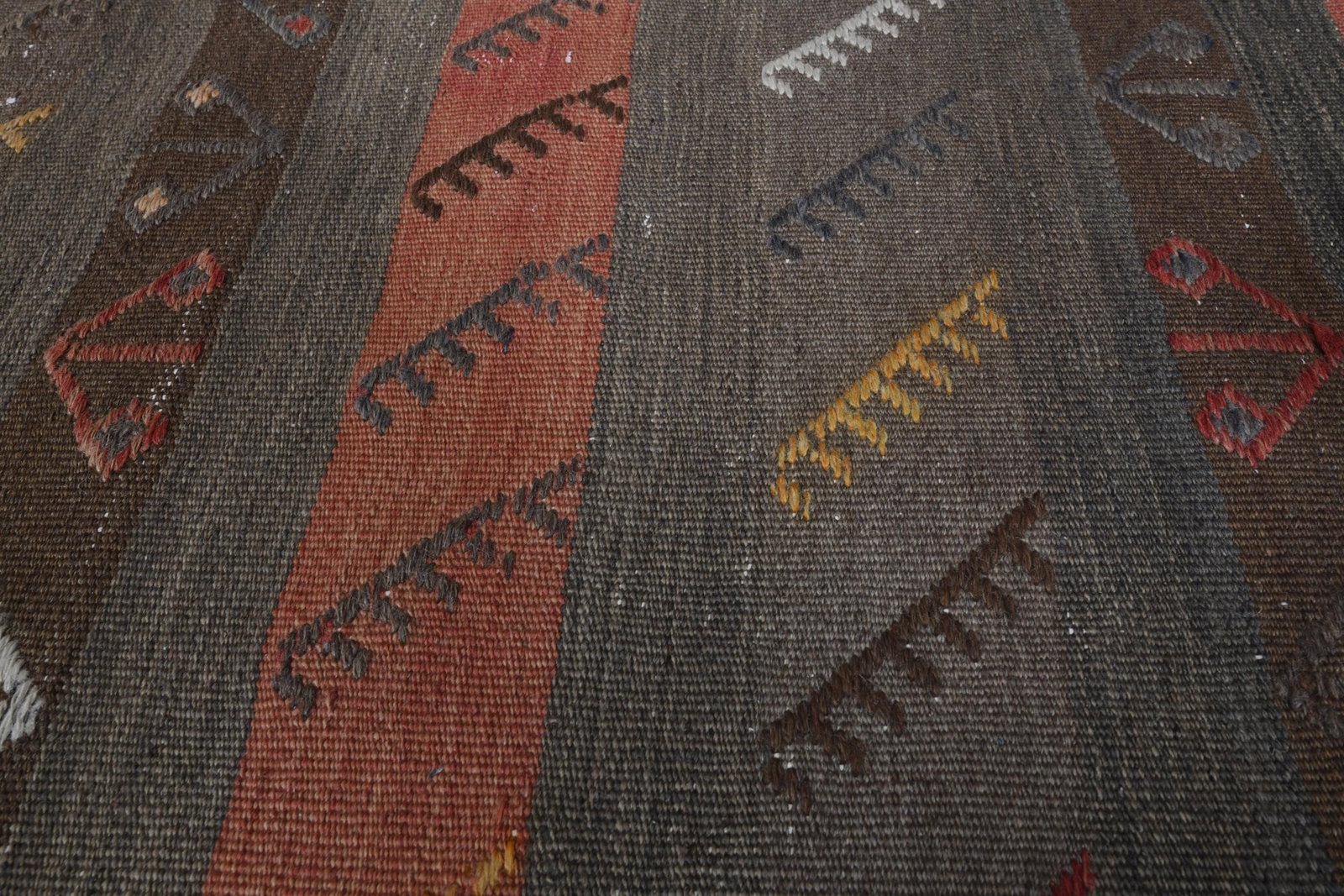 4'7x13'1 ft, COLORFUL KILIM RUNNER - 9