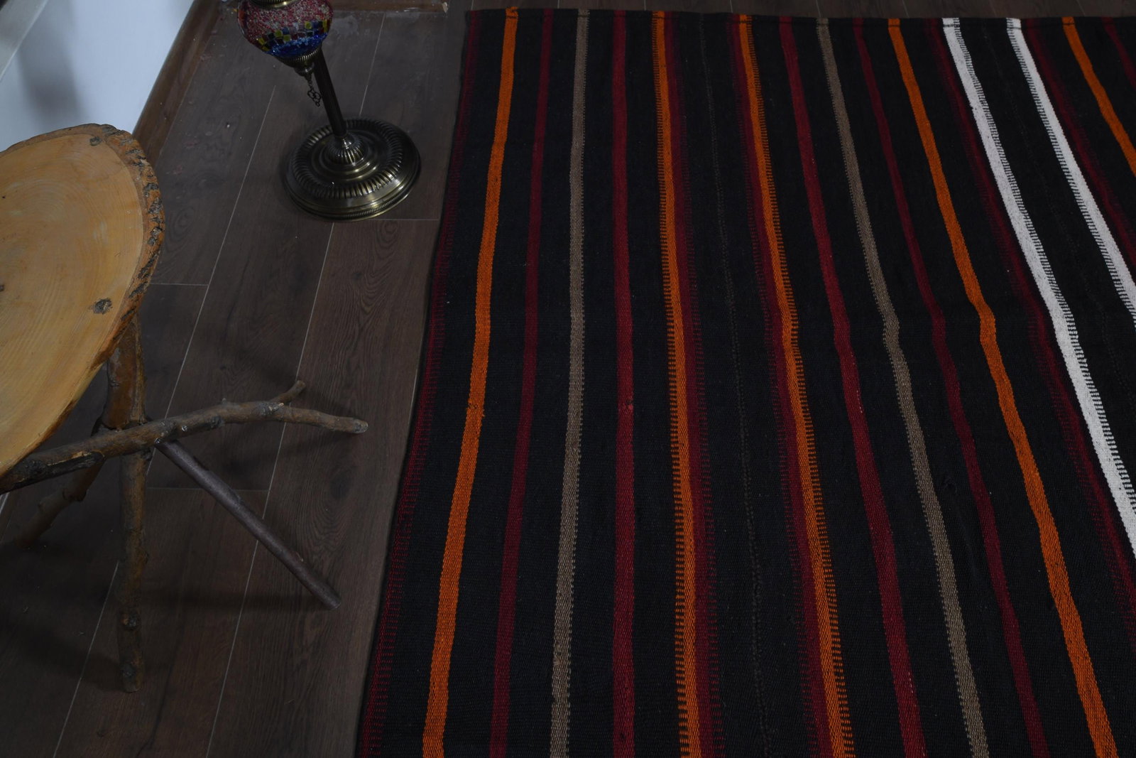 5'5x13'3 ft, COLORFUL KILIM RUNNER - 19