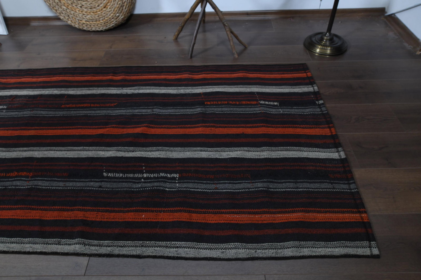 3'5x8'4 ft, COLORFUL STRIPED RUNNER - 10