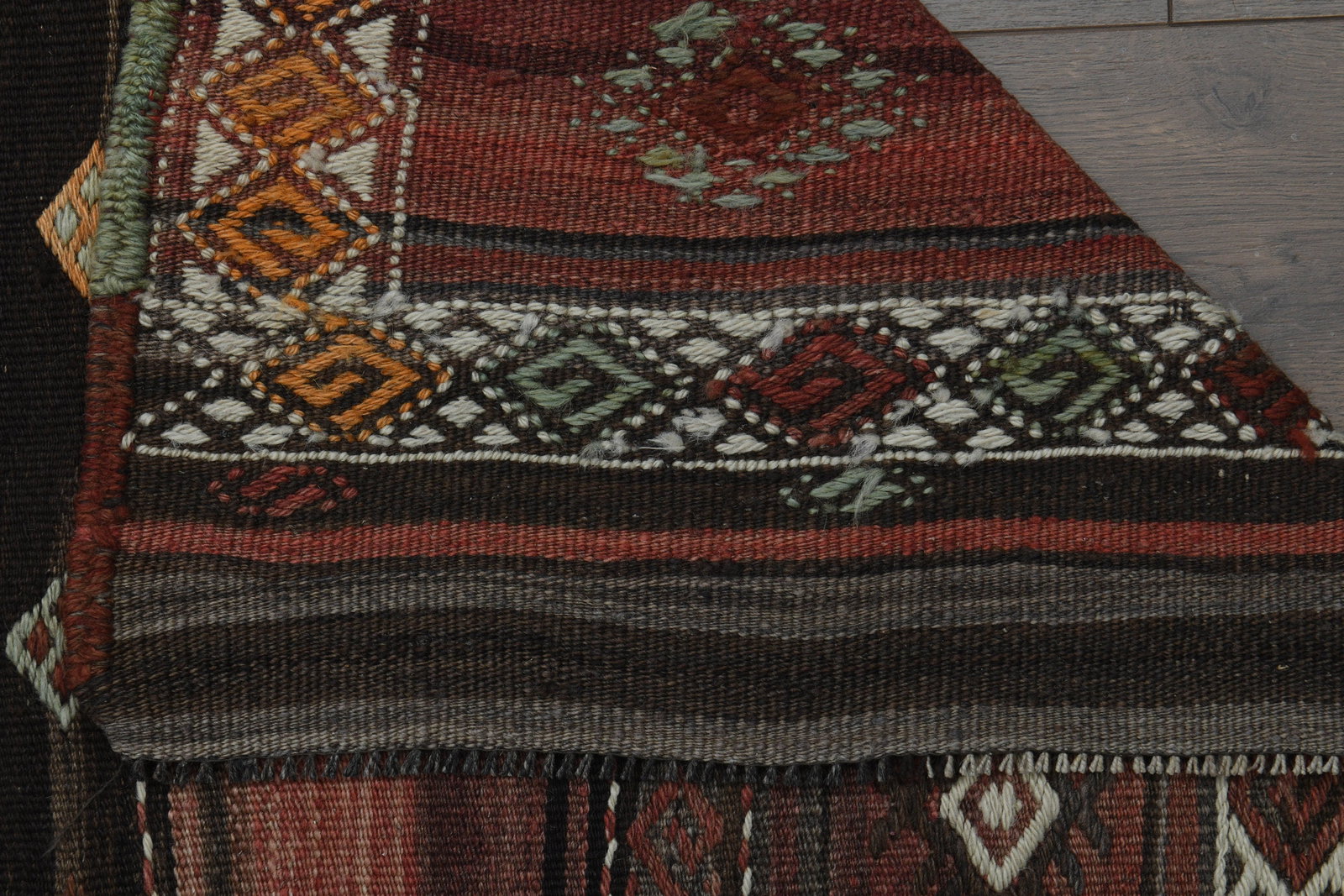 5'6x12'4 ft, TURKISH OUSHAK RUG - 11