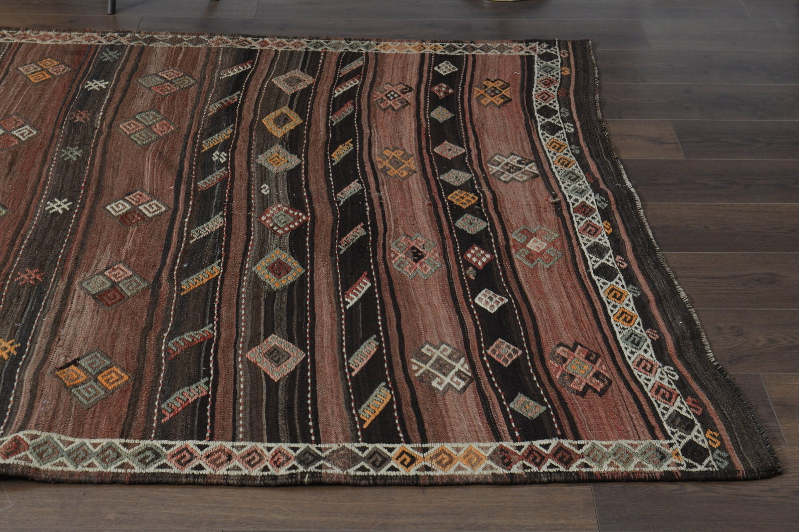 5'6x12'4 ft, TURKISH OUSHAK RUG - 15