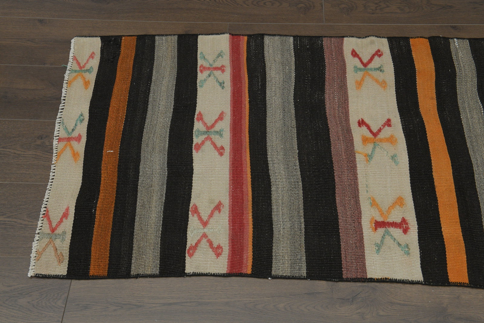 2.6x6.4 ft, COLORFUL KILIM RUNNER - 15