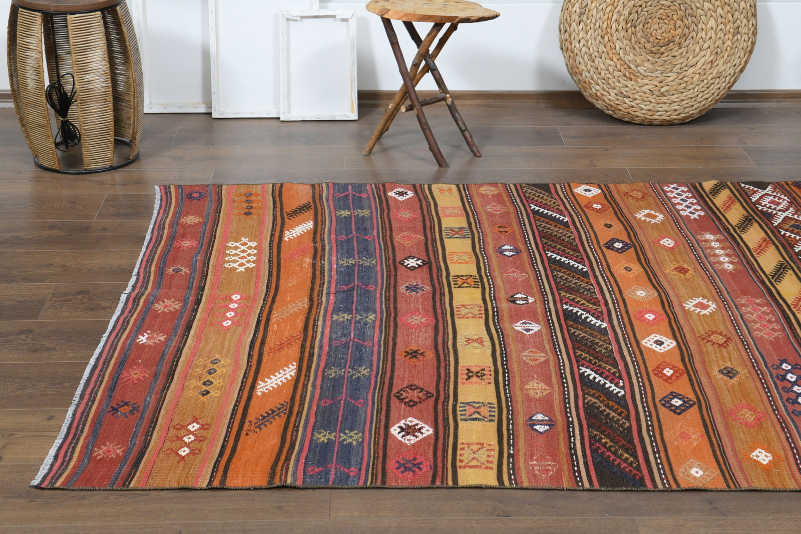 4'9x10'3 ft, VINTAGE TURKISH RUG - 6