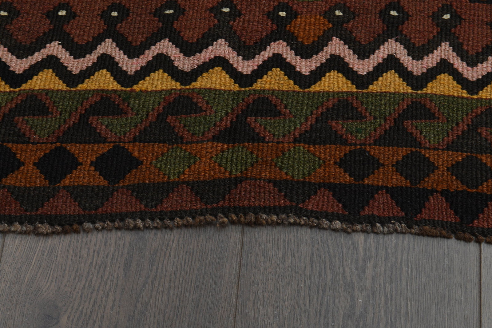 5'8x15'6 ft, BROWN KILIM RUNNER - 13