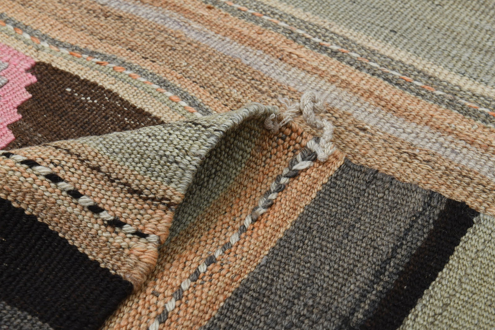 4.6x10.6 ft, TURKISH OUSHAK RUG - 10