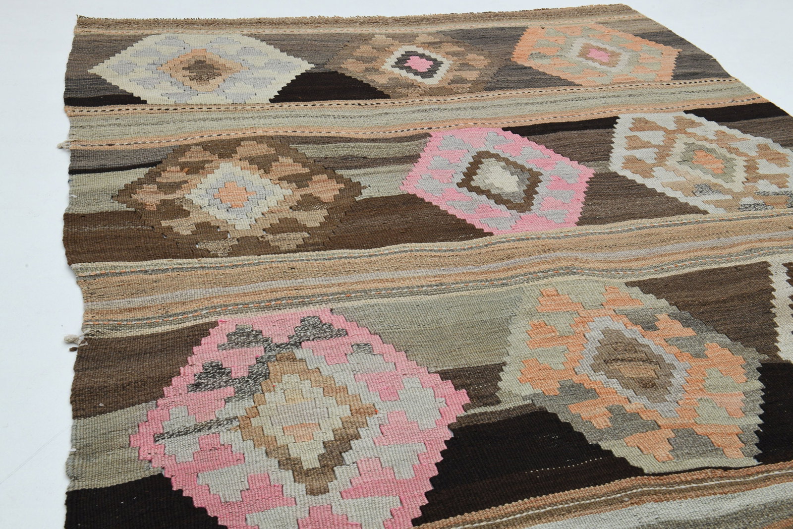 4.6x10.6 ft, TURKISH OUSHAK RUG - 13