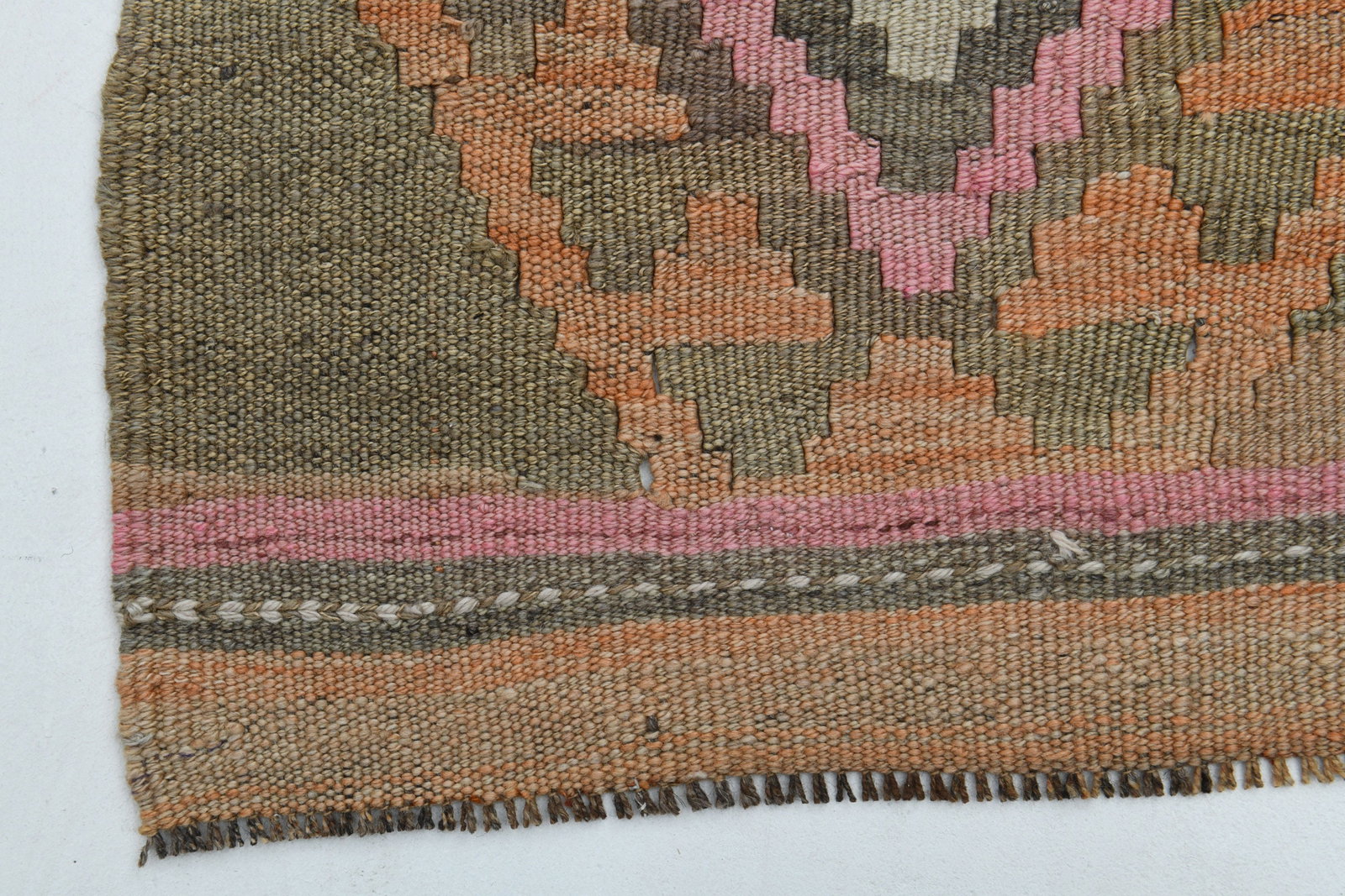 4.6x10.6 ft, TURKISH OUSHAK RUG - 17