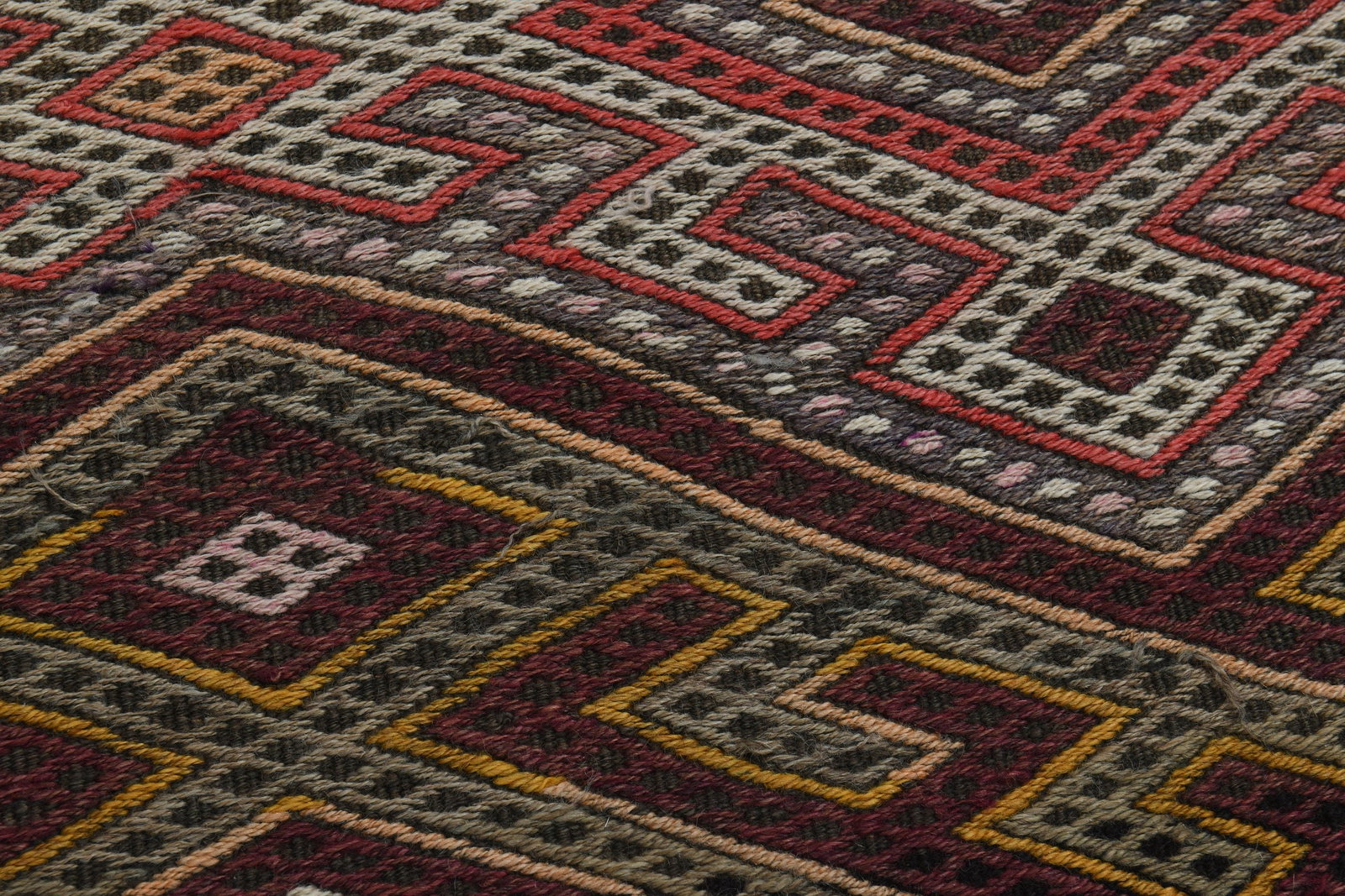 4'6x13 ft, EARTH TONE KILIM - 9