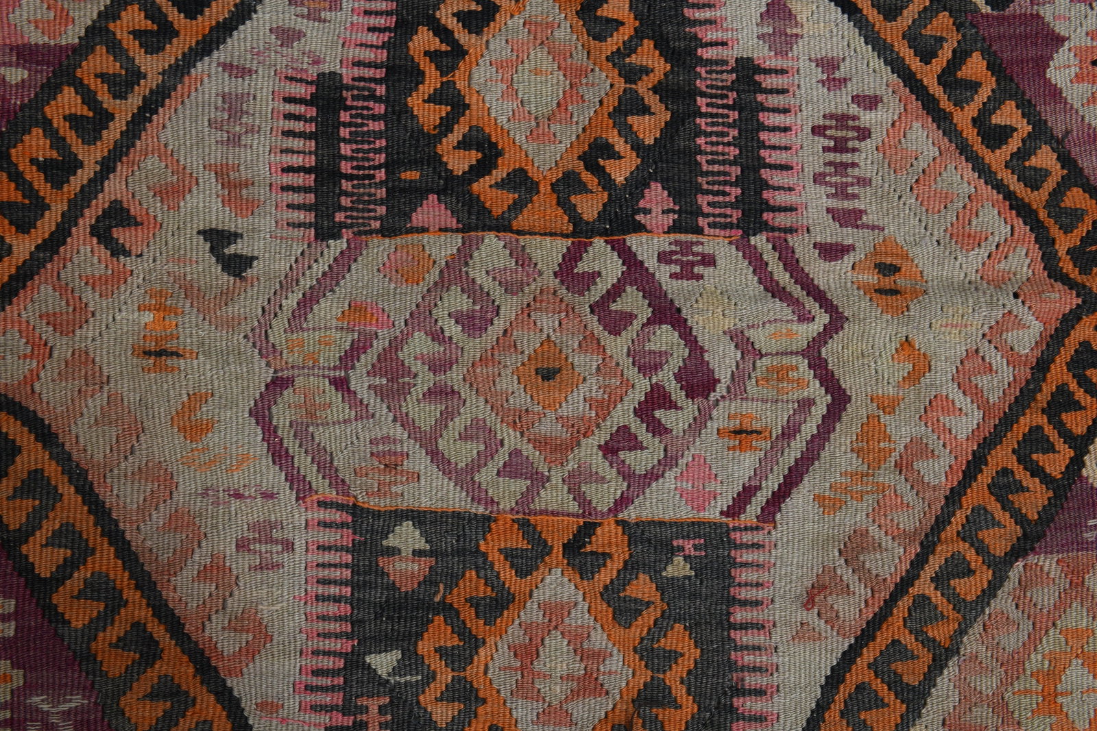 4'9x12'3 ft, COLORFUL KILIM RUNNER - 2