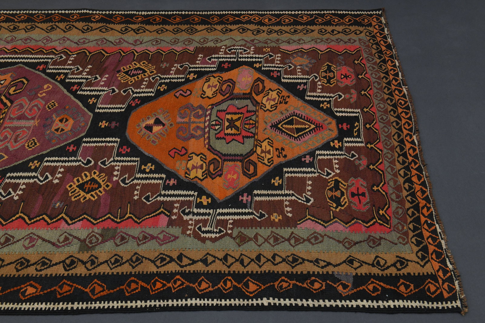 4.9x14.6 TURKISH KILIM RUG - 11