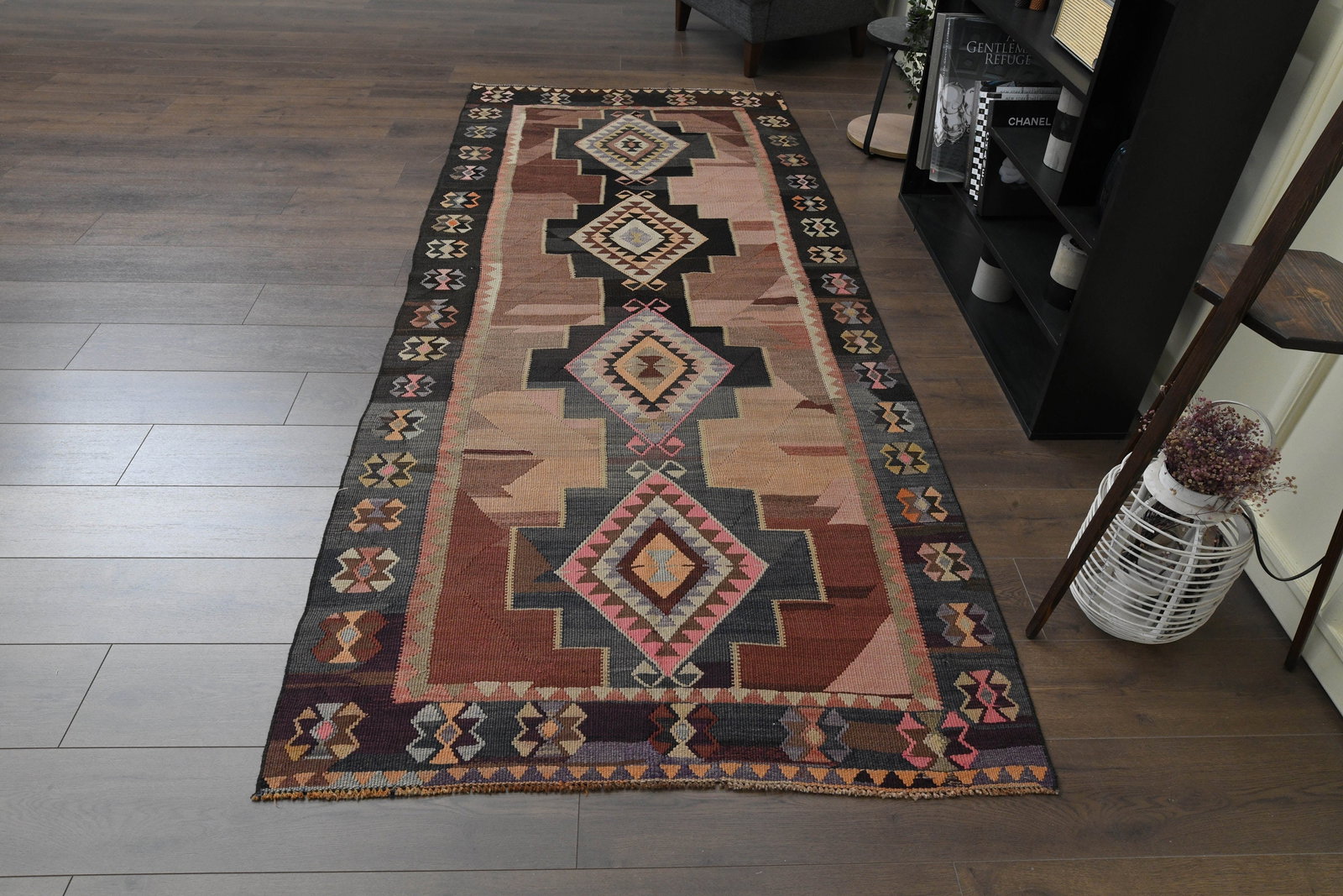 4x9'6 ft, KILIM RUNNER RUG - 3