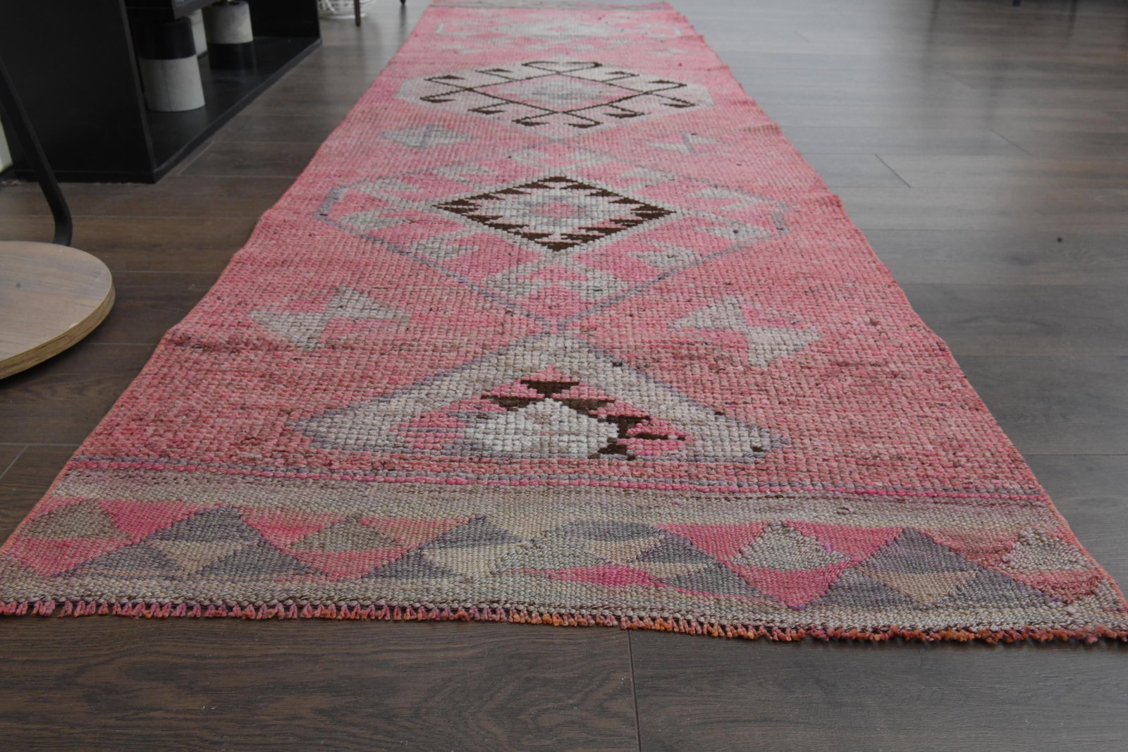 2.4x12.3 ft, LONG, Vintage Turkish Rug - 15