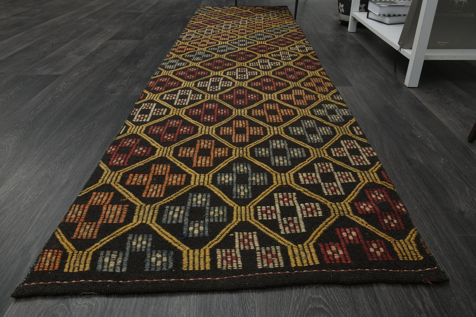 2.3x9.5 ft, KILIM RUNNER RUG - 16