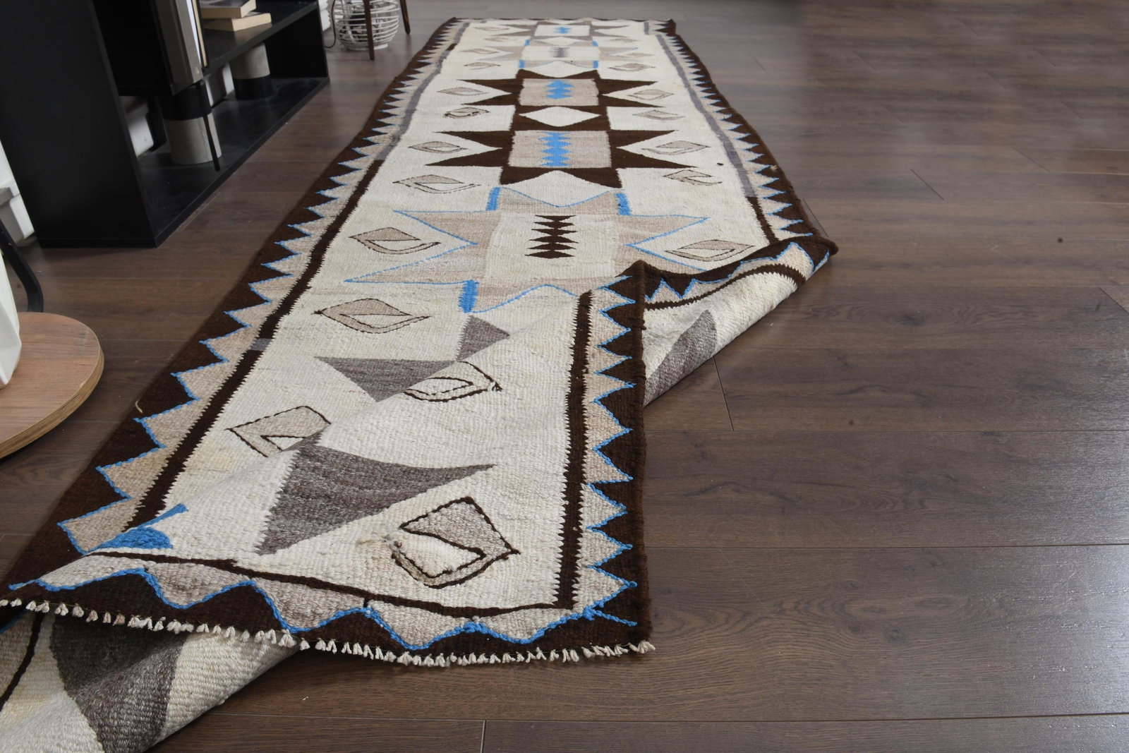 2'8x12'9 ft, KILIM RUNNER RUG - 7