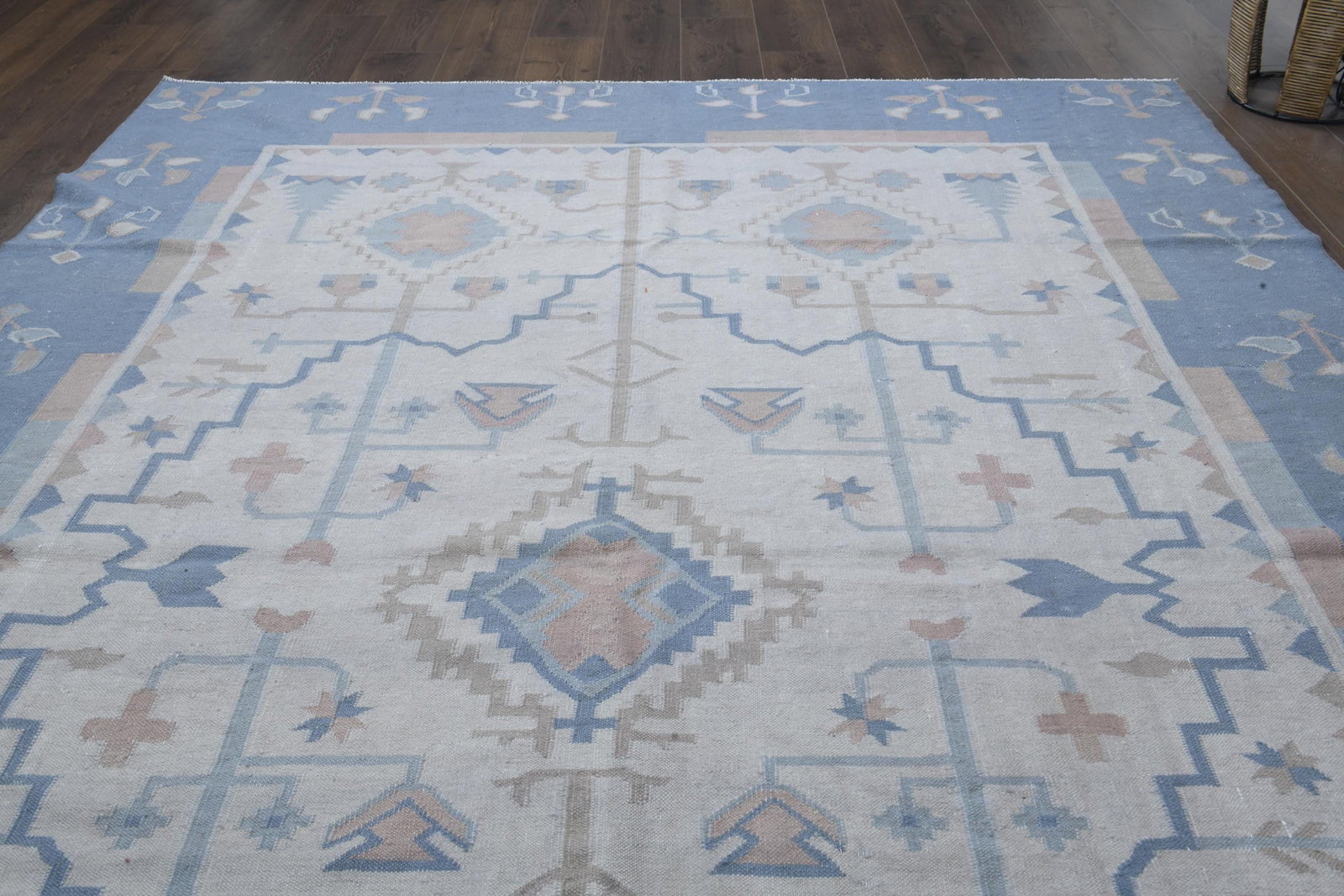 8x11 ft, FLATWEAVE KILIM RUG - 3