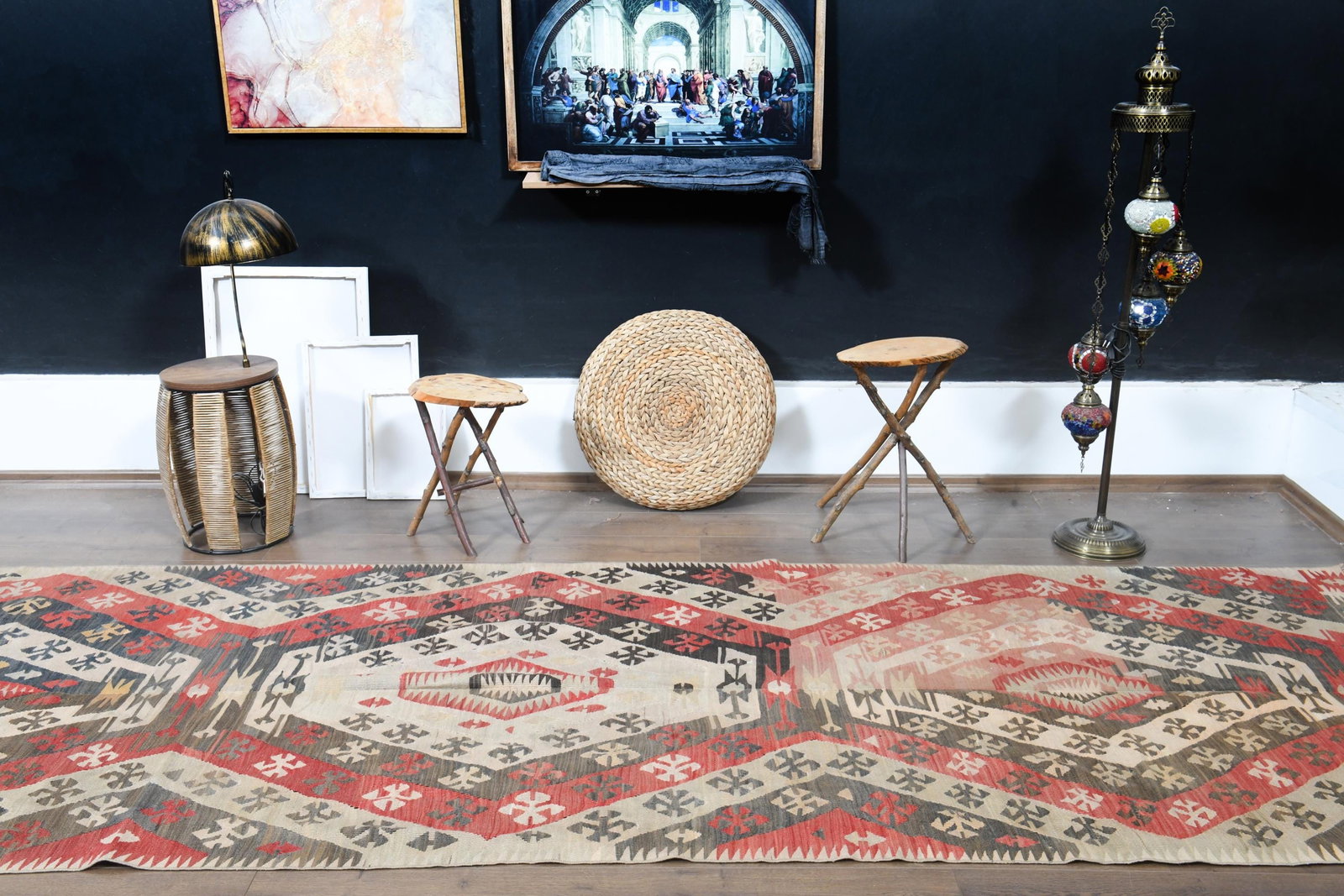 4'3x13'1 ft, TURKISH VINTAGE RUNNER - 16