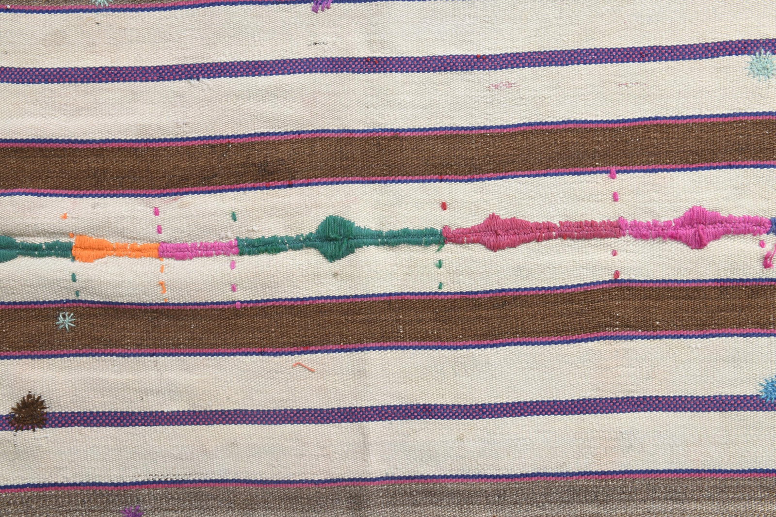5'4x7 ft, STRIPED KILIM RUG, Flatweave - 13