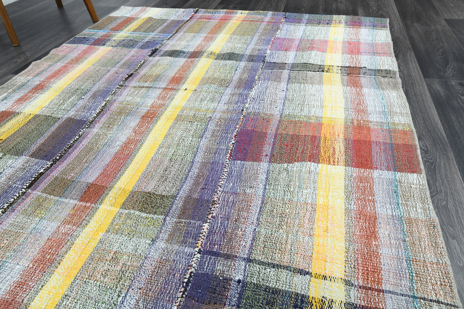 4.9x9.8 ft, TURKISH Flatweave Kilim Rug - 13