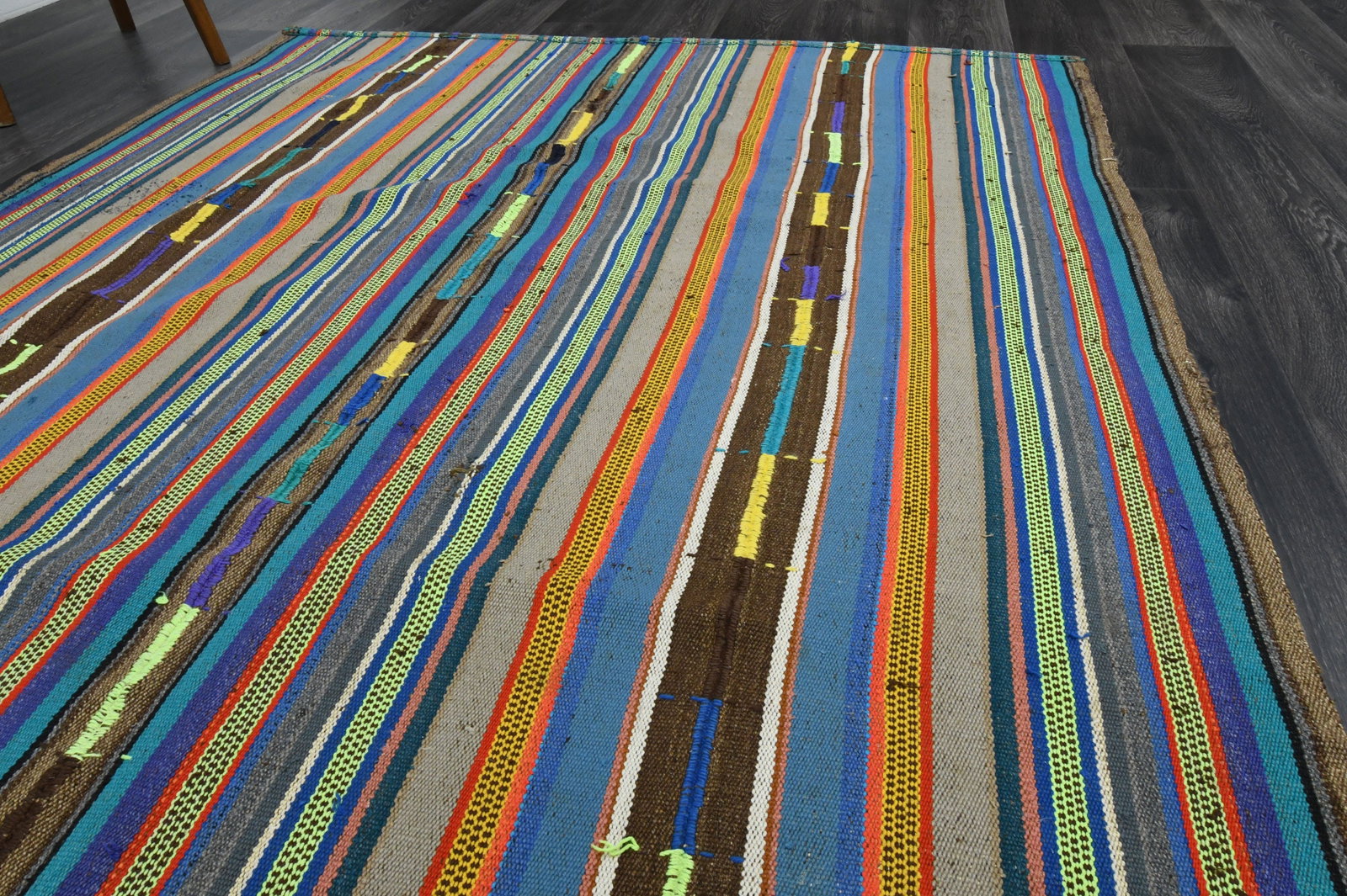 5.6x10 ft, TURKISH KILIM Rug - 13