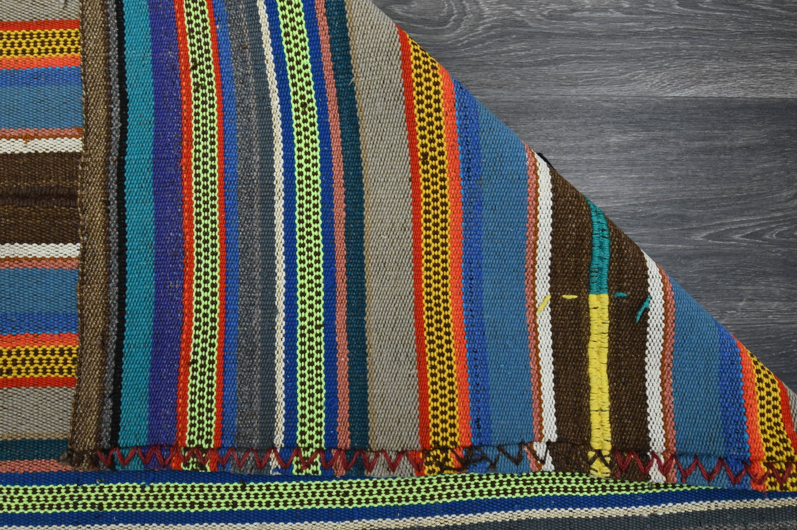 5.6x10 ft, TURKISH KILIM Rug - 16