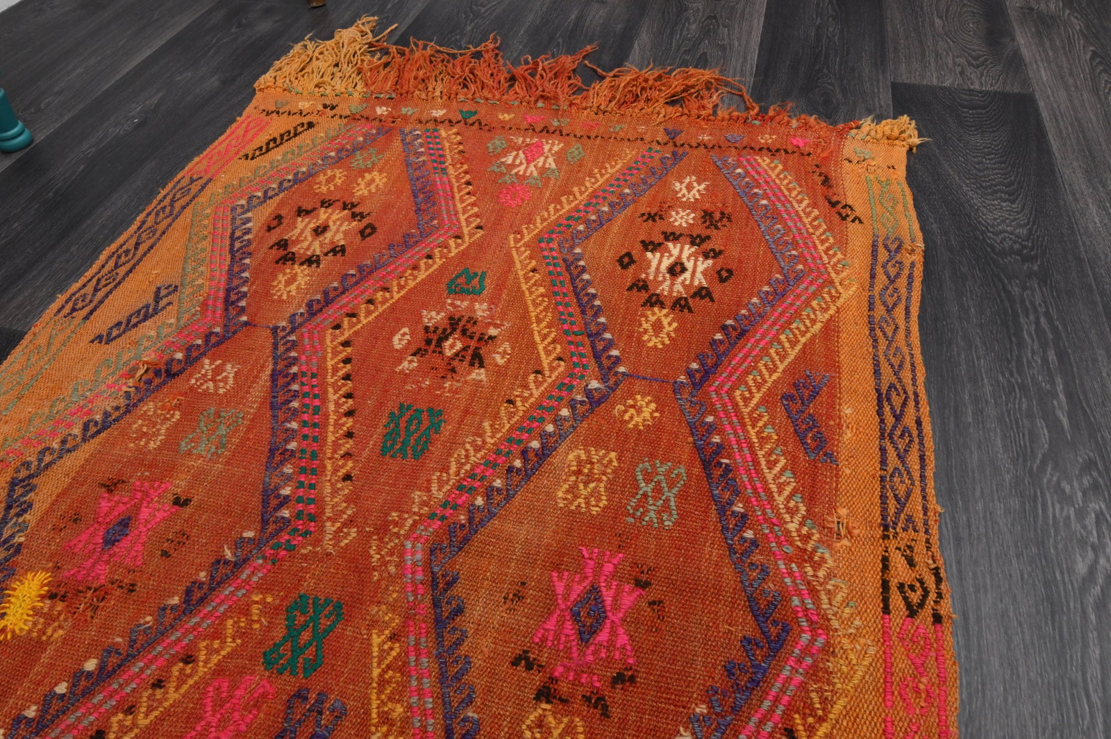3.5x6 Ft, Vintage Rug, Accent - 4