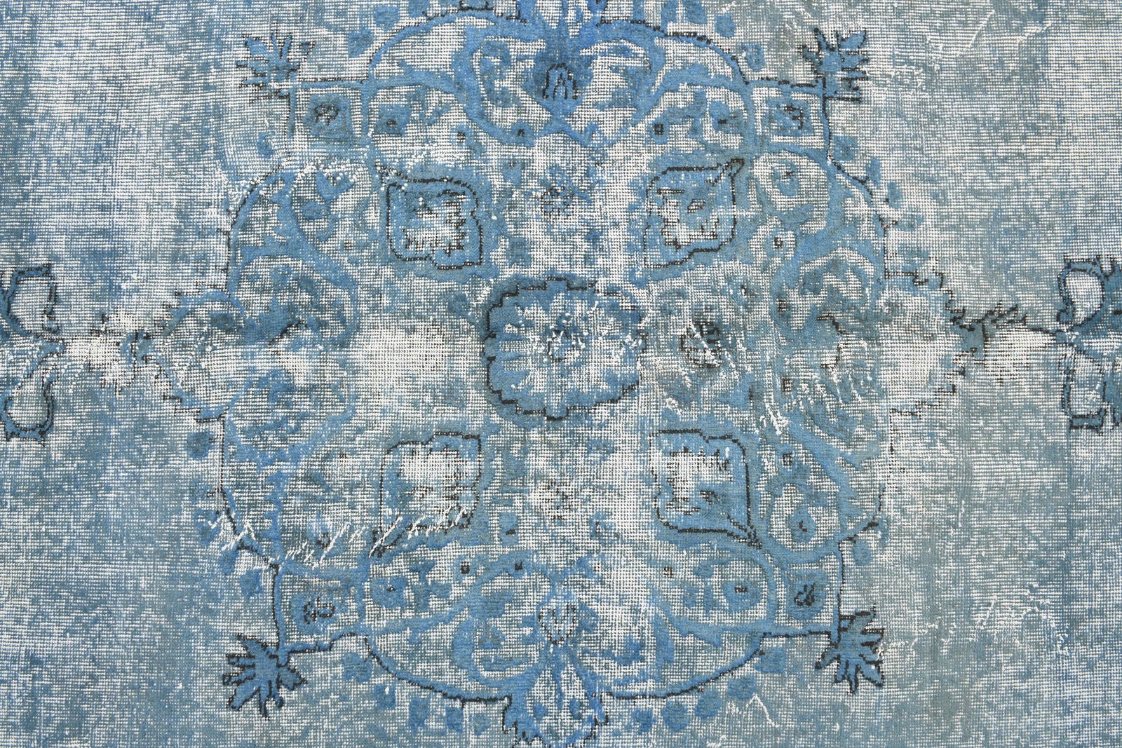 6'9x10 ft, BLUE FADED RUG - 4