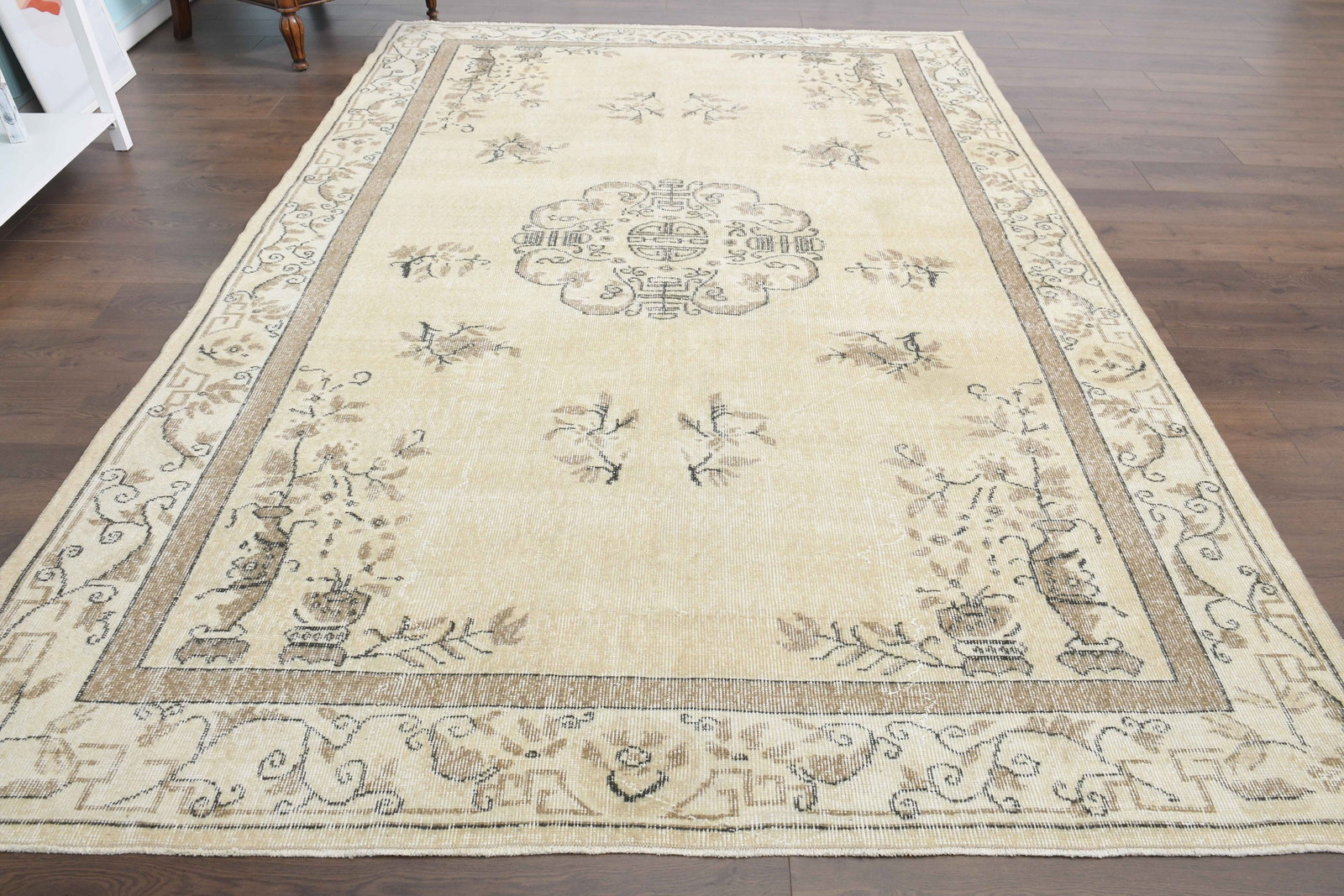 7'2x10'6 ft, FLORAL, HERITAGE RUG - 2