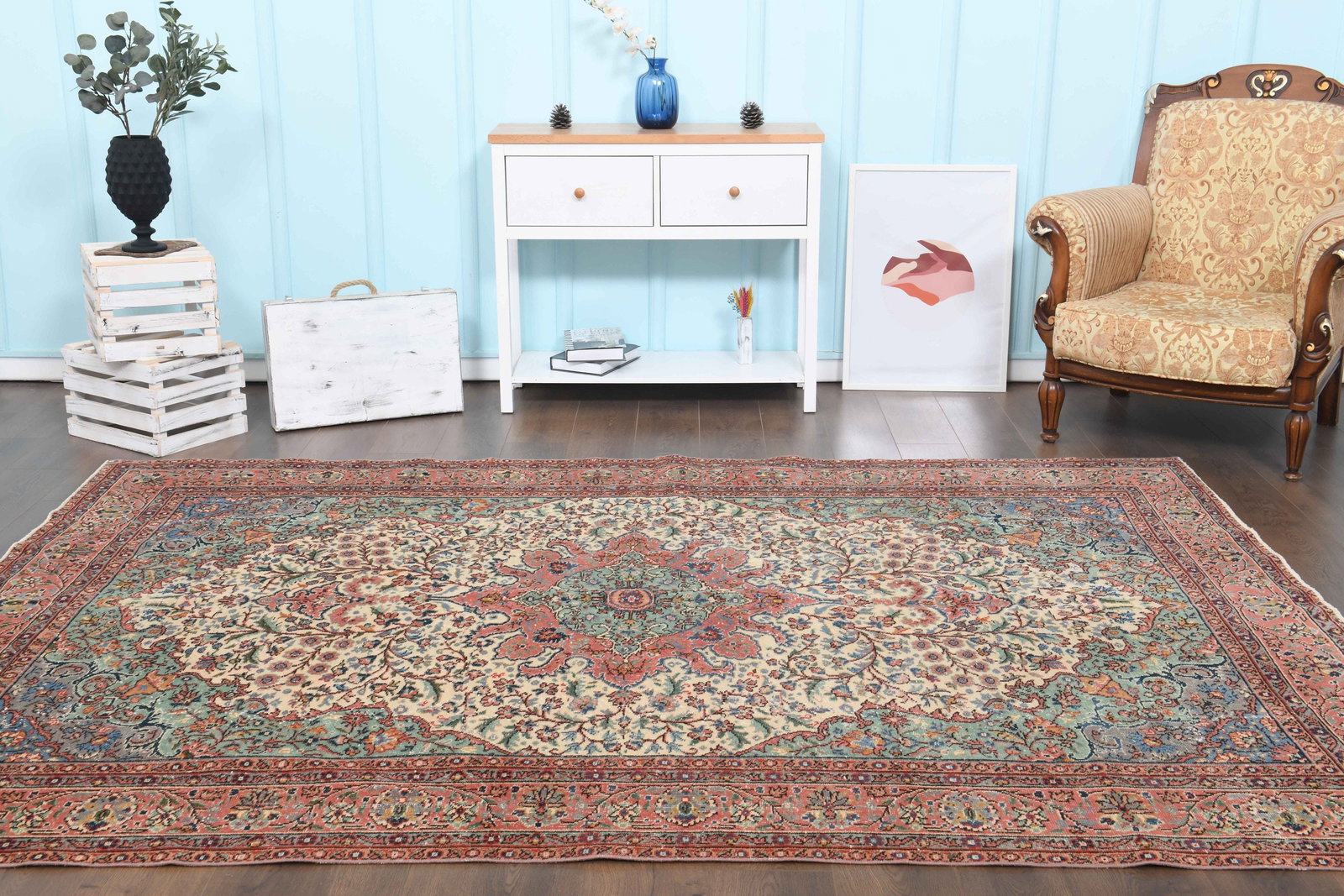 6'9x9'7 ft, MINIMALIST SPRING DÉCOR - 6