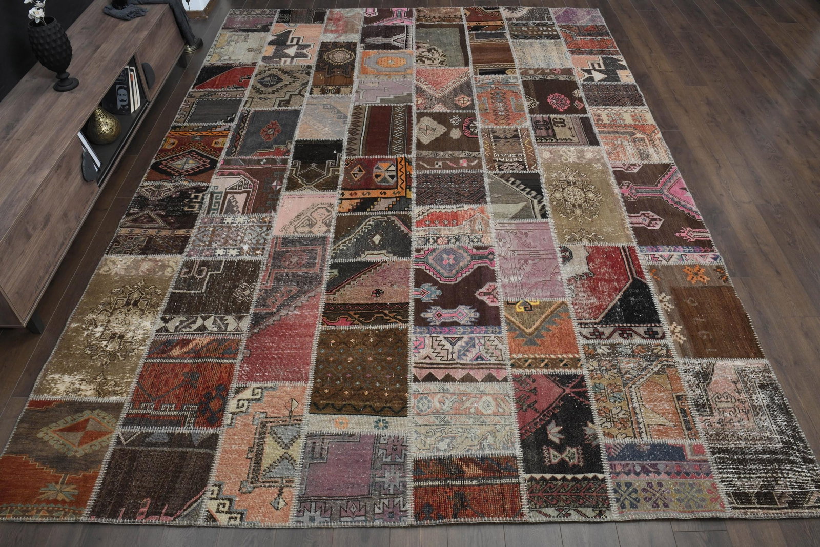 9'9x13'2 ft, PATCHWORK LARGE RUG - 4