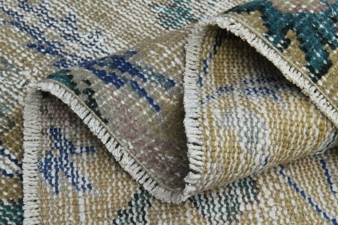 6'3x8'8 ft, GREEN BLUE RUG - 7