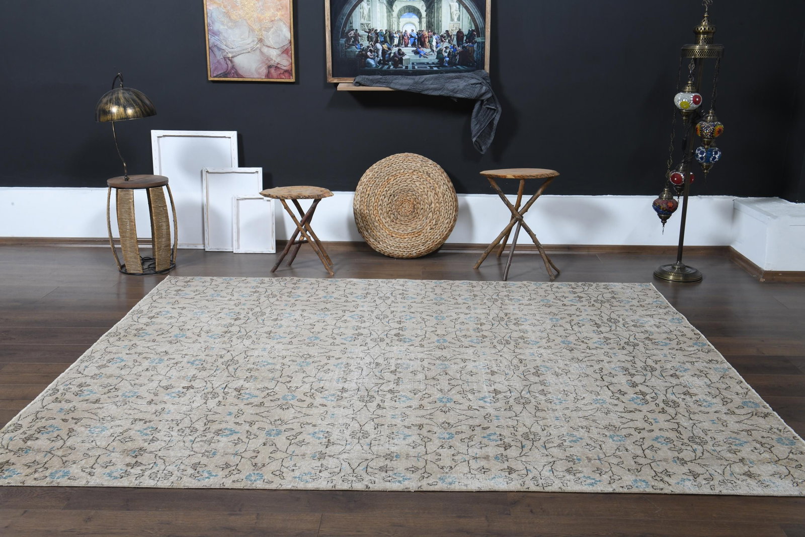 6.5x8.3 ft, TURKISH AREA RUG - 9