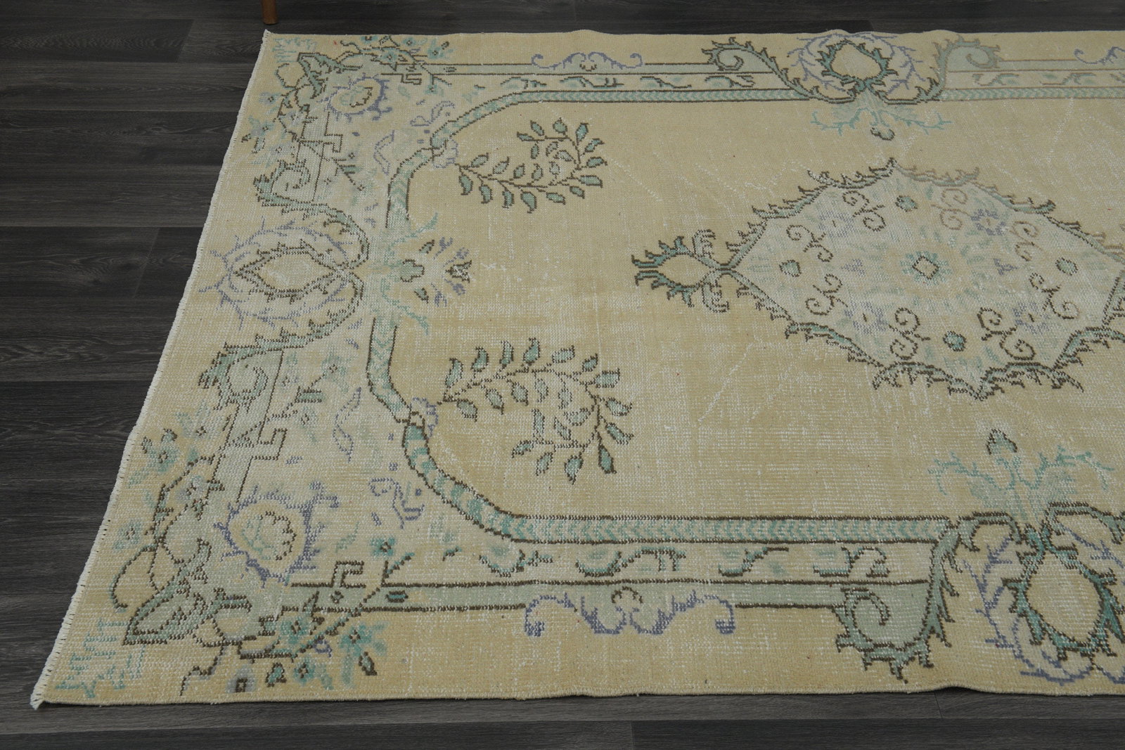 6x8 Orange Green TURKISH Rug - 2