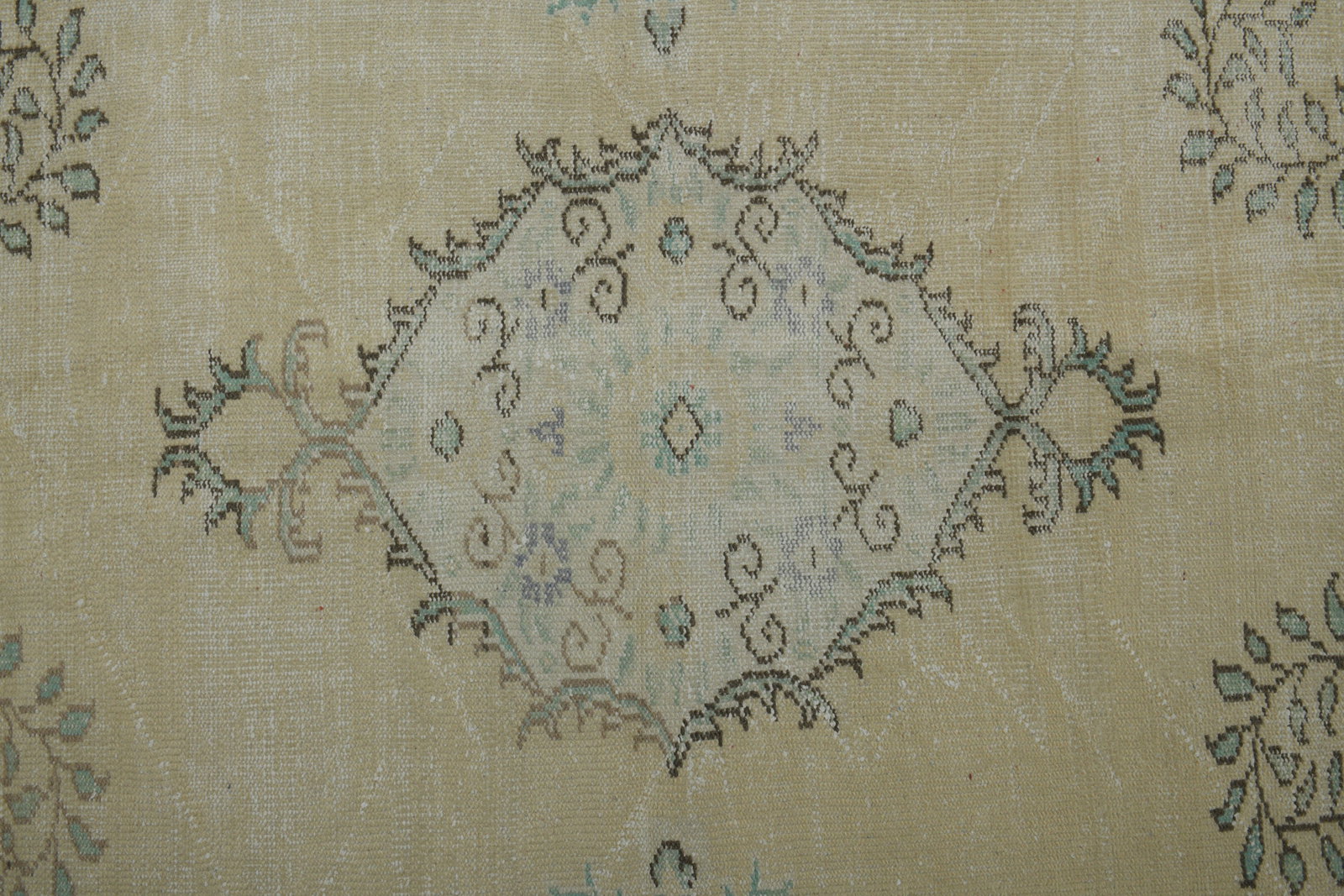 6x8 Orange Green TURKISH Rug - 7