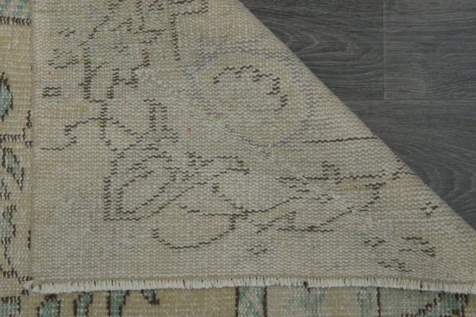 6x8 Orange Green TURKISH Rug - 9