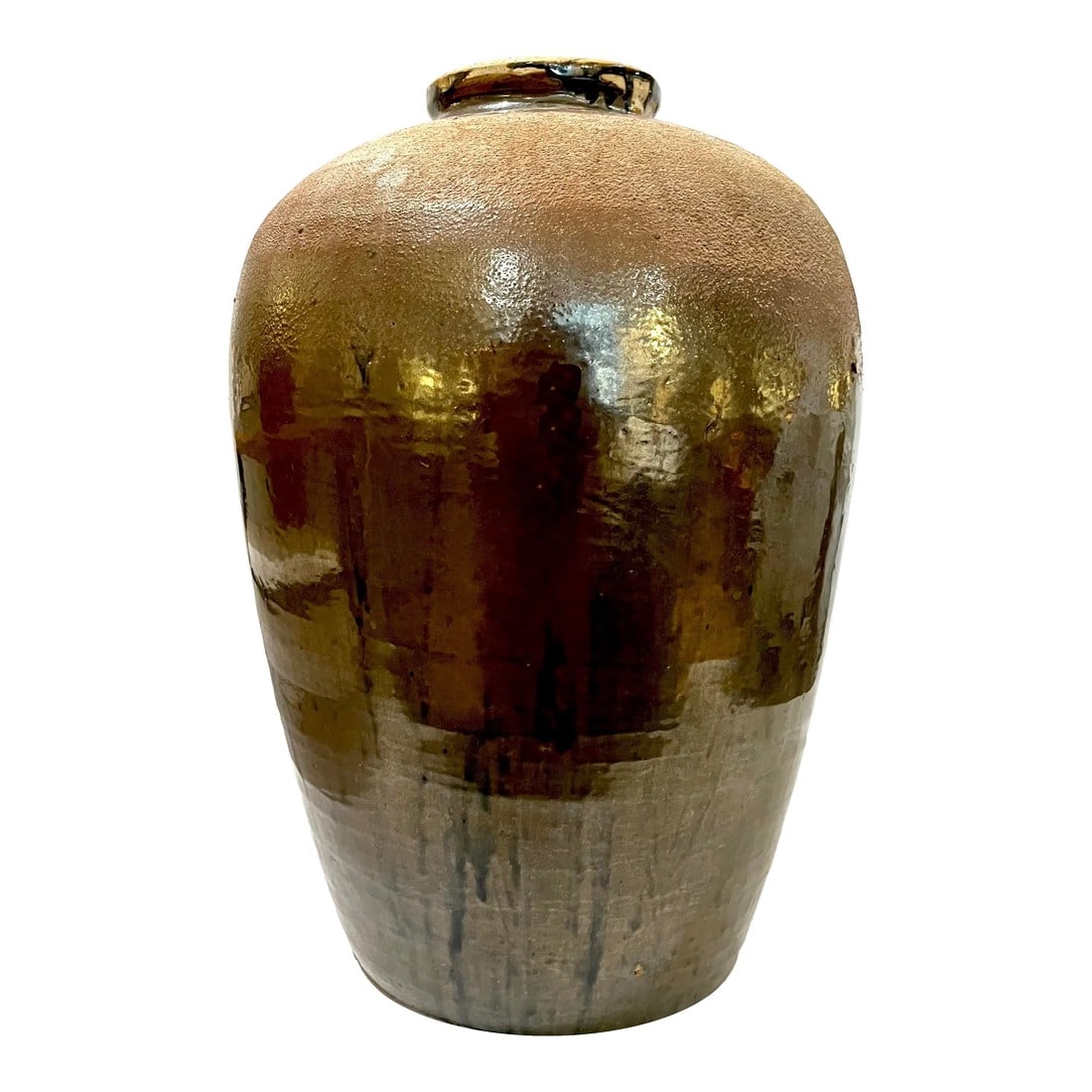 19th Century Japanese Tsubo Stoneware Storage Jar (1 of 12)